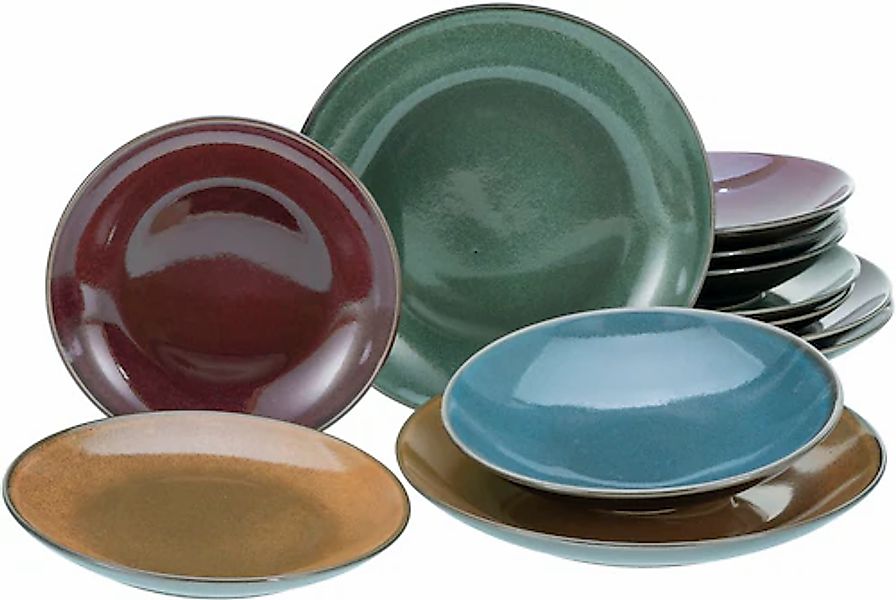 CreaTable Tafelservice »Geschirr-Set Marrakesch« Service, mit Vintage Ausse günstig online kaufen