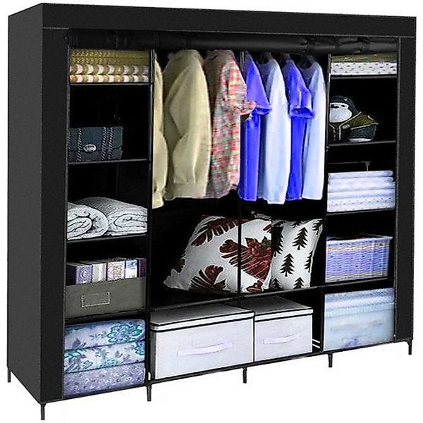 Ruhhy Kleiderschrank Stoffkleiderschrank XXL-Textilgarderobe (Spar-Set, 1-S günstig online kaufen