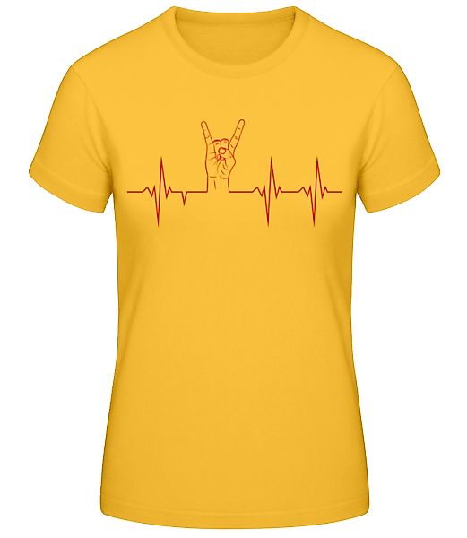 Metal Herzschlag · Frauen Basic T-Shirt günstig online kaufen
