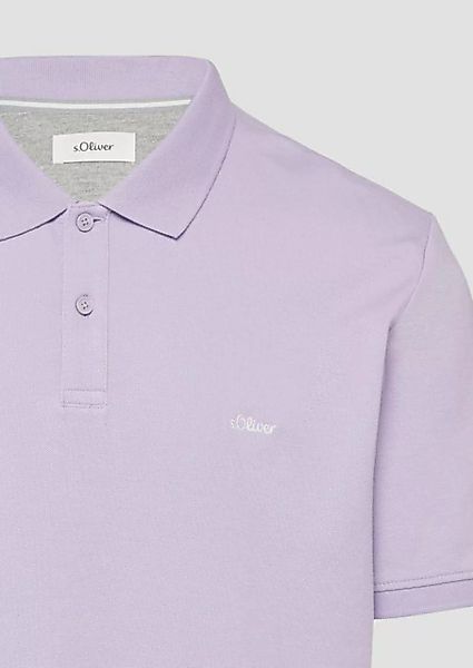 s.Oliver Kurzarmshirt Poloshirt aus Baumwollpiqué Stickerei günstig online kaufen