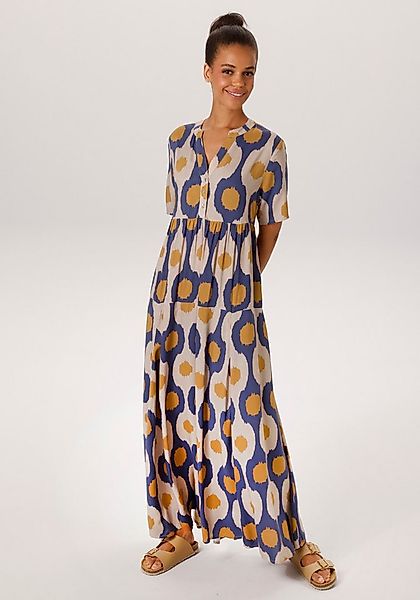 Aniston CASUAL Sommerkleid mit großflächigen, grafischen Druck - NEUE KOLLE günstig online kaufen