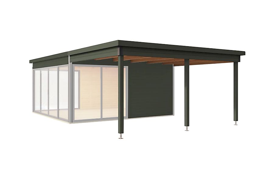 Nordic Holz Gartenhaus-Anbaudach "passend für DOMEO 5" günstig online kaufen