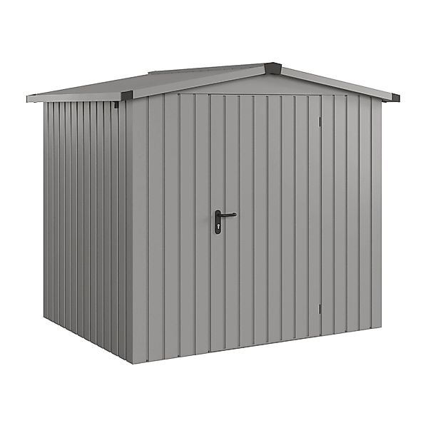 Hörmann EcoStar Gerätehaus Euroline Satteldach 1-flg 237 x 181 cm Graualumi günstig online kaufen