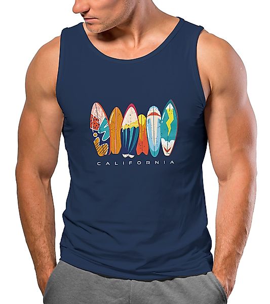 Neverless Tanktop Herren Tank-Top California Surfboards günstig online kaufen
