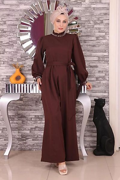 MODAMİHRAM Maxikleid Inci Detailliertes Jumpsuit-Kleid günstig online kaufen