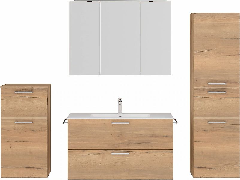 nobilia Badmöbel-Set "Tolvina", (4 St., vormontiert, mit Soft-Close), inkl. günstig online kaufen