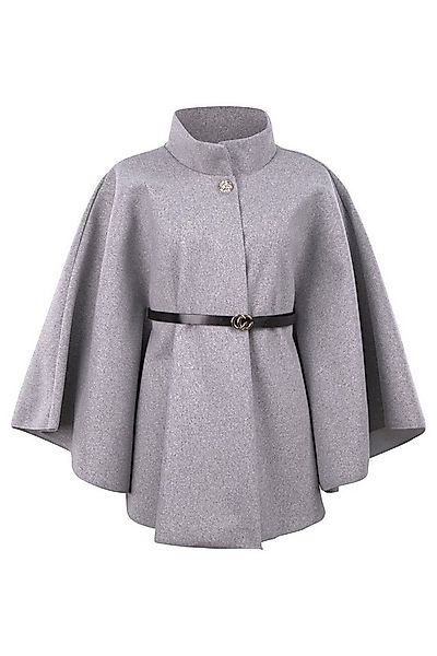 malito more than fashion Kurzmantel 4570 eleganter Cape-Poncho mit Gürtel E günstig online kaufen