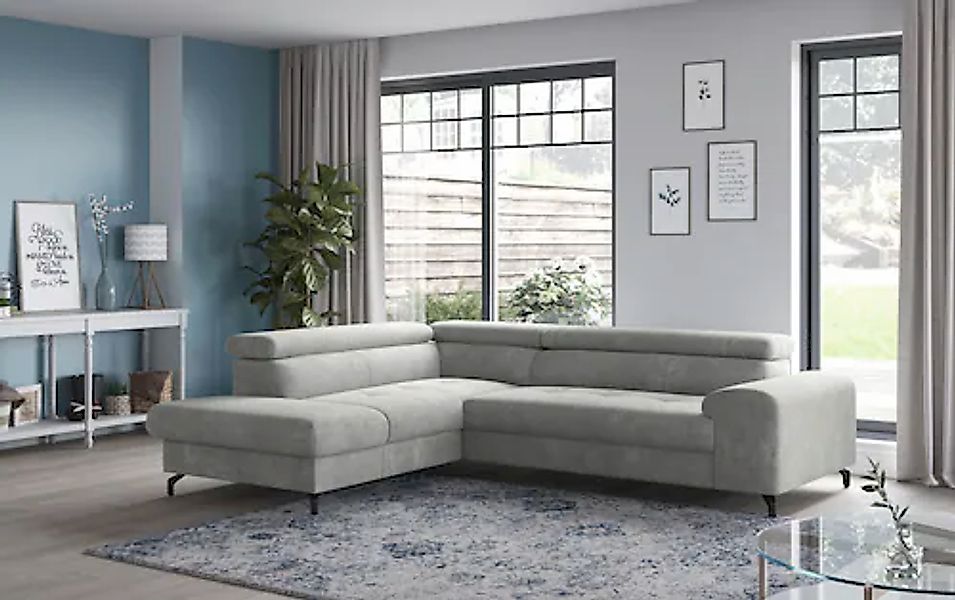 COTTA Ecksofa »Aura L-Form«, mit Schlaffunktion, Bettkasten und Kopfteilver günstig online kaufen