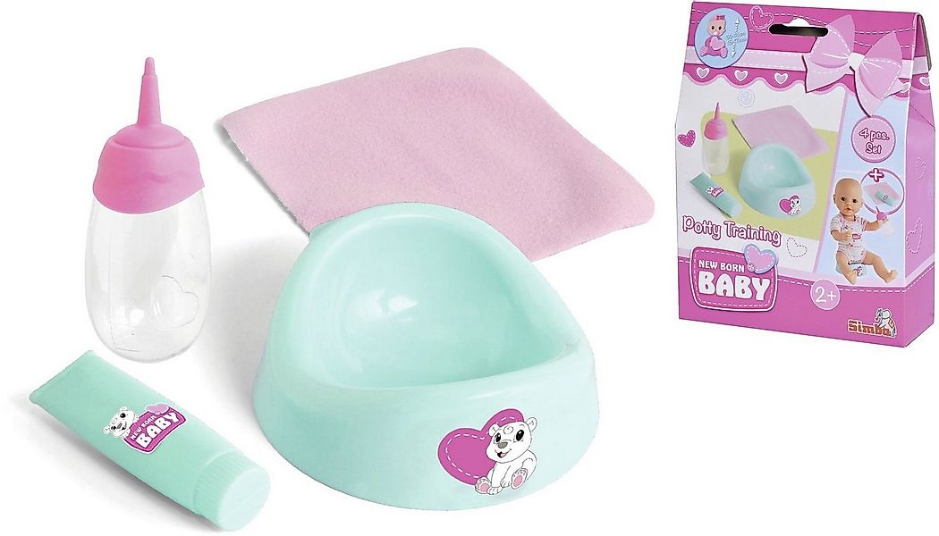 SIMBA Babypuppe Puppe Zubehör New Born Baby Töpfchen Training Set Puppen 10 günstig online kaufen