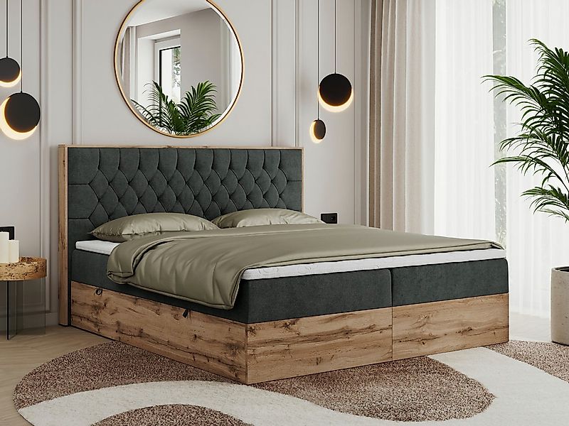 MKS MÖBEL Boxspringbett AMORE (Packung, Set, topper T25, Bettkästen, T30-Sc günstig online kaufen