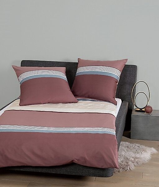 Janine Janine Mako-Satin Bettwäsche J.D. 87066 burgund rosé Größe:  155x220 günstig online kaufen