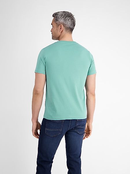 LERROS T-Shirt "LERROS Unifarbenes T-Shirt mit Print" günstig online kaufen
