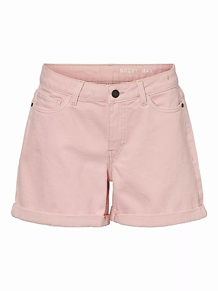 NOISY MAY Normal Waist Jeansshorts Damen Pink günstig online kaufen