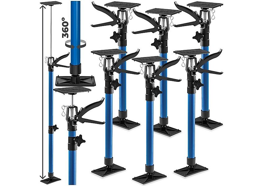 tectake Montagewerkzeug 6er-Set Türspanner, B: 8,00 cm, L: 20,00 cm, stufen günstig online kaufen