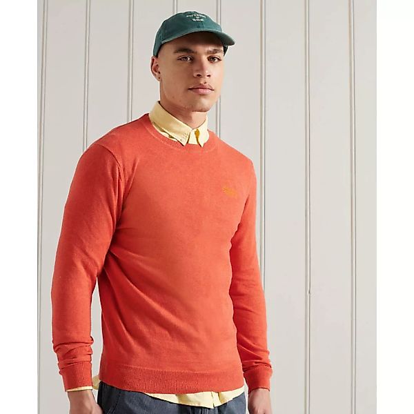 Superdry Orange Label Crew Pullover M Bright Orange Marl günstig online kaufen