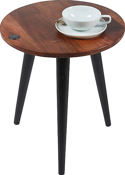TOM TAILOR HOME Beistelltisch »T-WOOD TABLE SMALL«, Beistelltisch mit Knopf günstig online kaufen