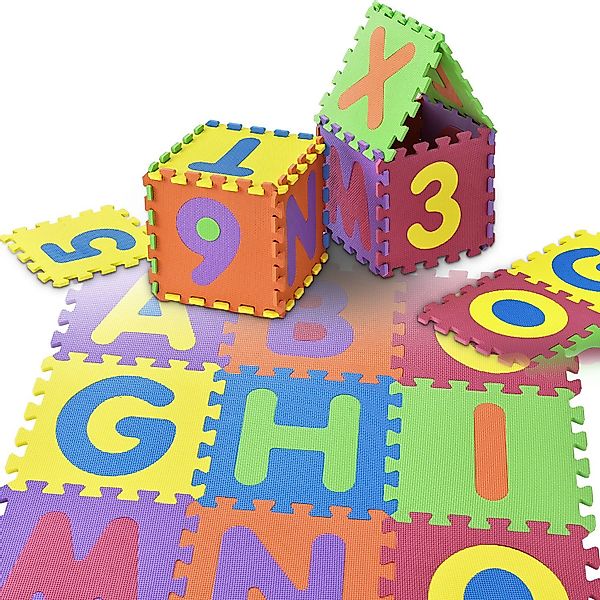 Juskys Puzzlematte Kim, mit Buchstaben und günstig online kaufen