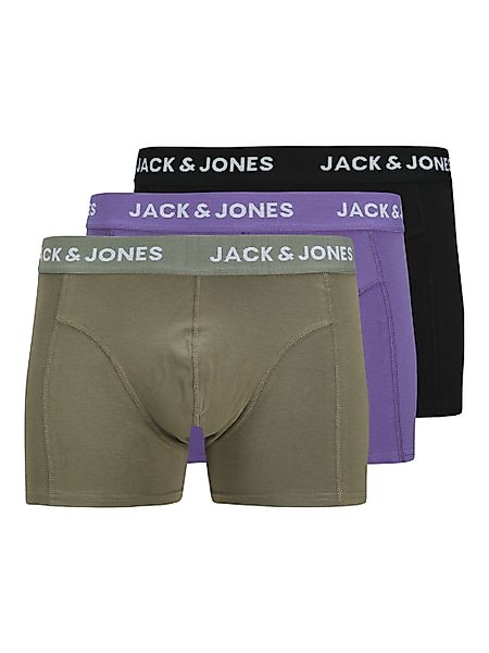 Jack & Jones Trunk "JACROB SOLID TRUNKS 3 PACK SN" 3 Stk. mit Logo Schriftz günstig online kaufen