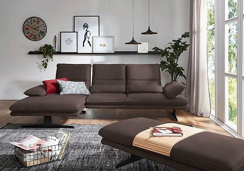 W.SCHILLIG Ecksofa broadway, Designsofa mit tollem Sitzkomfort, Sitztiefenv günstig online kaufen