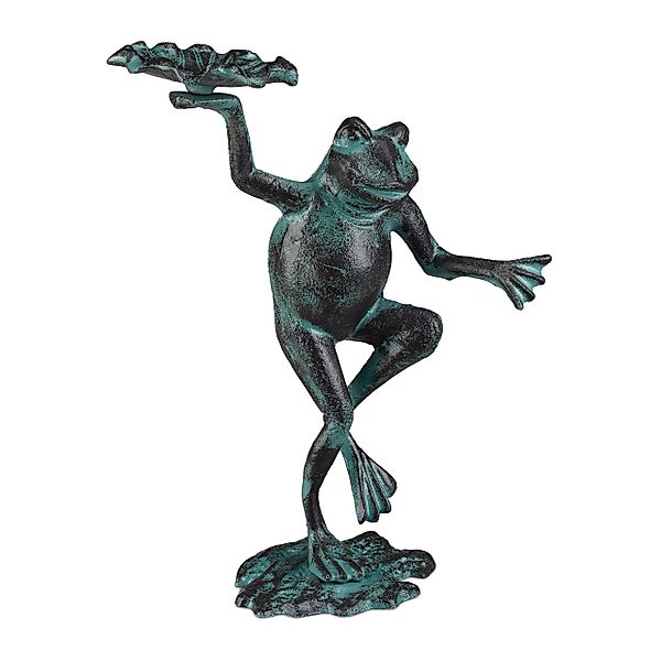 relaxdays Gartenfigur Frosch, M günstig online kaufen