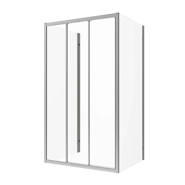 Aquabatos Schiebebare Duschkabine Eckdusche Schiebetür mit Seitenwand Bad D günstig online kaufen