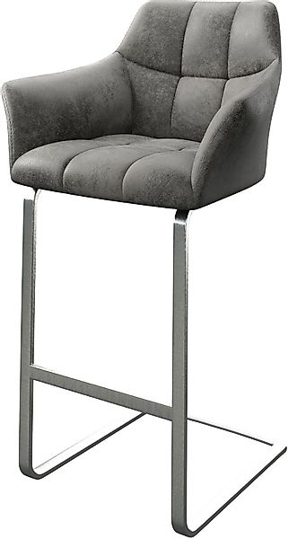 DELIFE Barhocker Yulo-Flex, Freischwinger flach Edelstahl günstig online kaufen