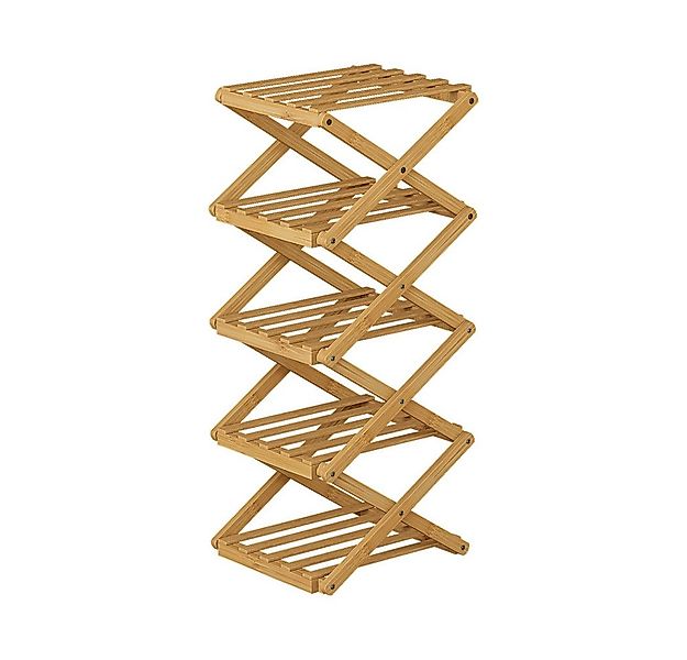 Vicco Schuhregal Ziggy, Bambus, 26 x 68.5 cm mit 5 Fächern, 1-tlg. günstig online kaufen