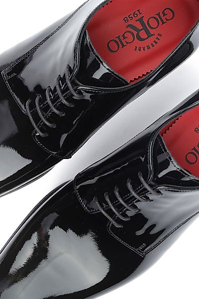 Giorgio Vernice Schwarz Lackschuh - Größe 44 günstig online kaufen