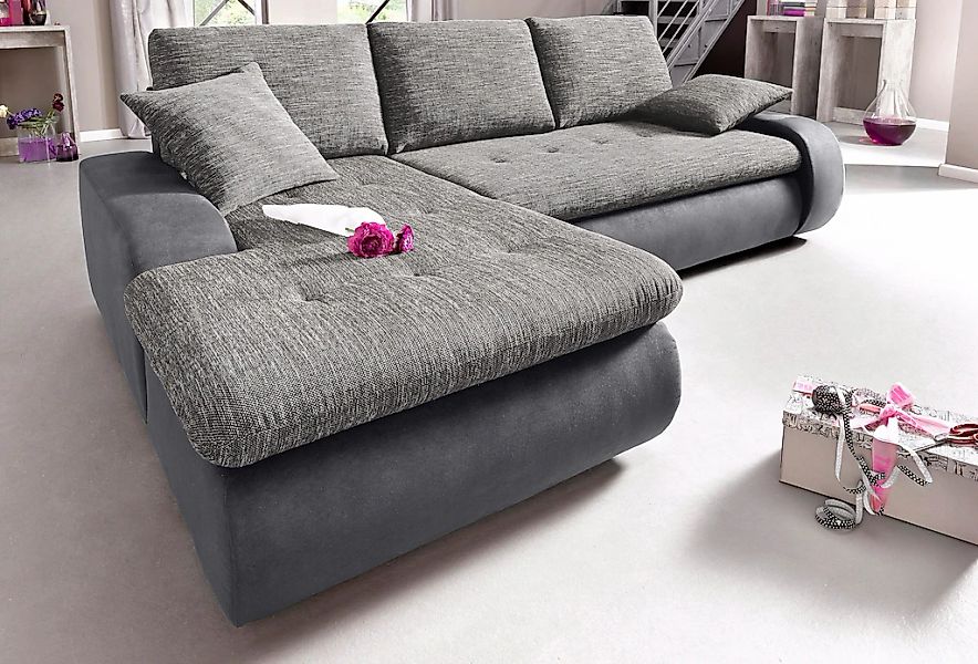 TRENDMANUFAKTUR Ecksofa »Indie, modern und bequem, Materialmix, OTTOs Choic günstig online kaufen