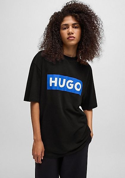 HUGO Blue T-Shirt Nico mit großem Logo-Print, Unisex günstig online kaufen