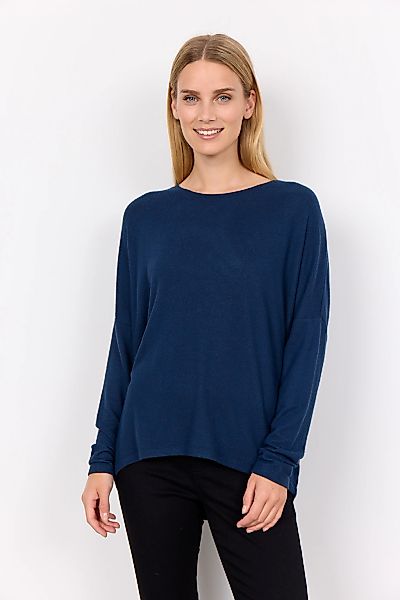 soyaconcept Rundhalsshirt "SC-BIARA 1", bequemer Pullover, elastische Visko günstig online kaufen