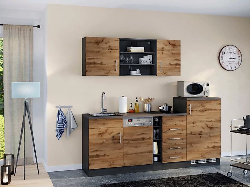 KOCHSTATION Küche »KS-Mali«, Breite 210 cm, mit E-Geräten günstig online kaufen