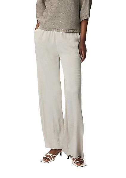 comma Stoffhose Sommerhose Wide Leg und eleatischem Bund günstig online kaufen