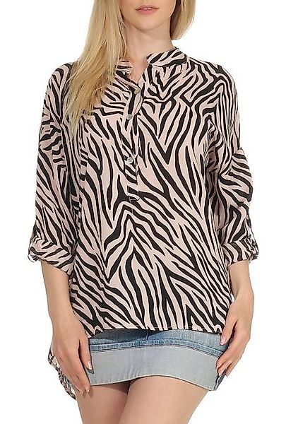 malito more than fashion Schlupfbluse 6705 Oversize Bluse mit Animal-Print günstig online kaufen