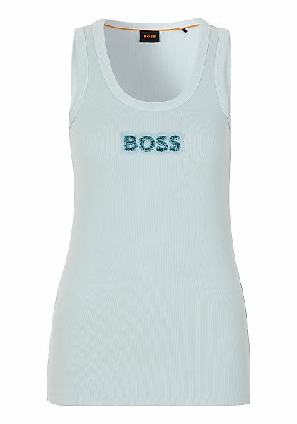 BOSS ORANGE T-Shirt "Ematite Stonebadg Premium Damenmode", mit glitzerndem günstig online kaufen