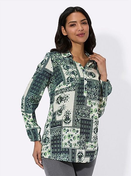 Sieh an! Klassische Bluse Longbluse Langarm günstig online kaufen