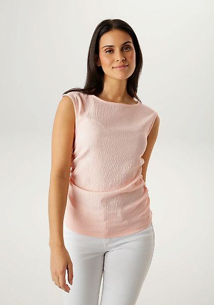 Aniston SELECTED T-Shirt mit moderner Oberflächenstruktur - NEUE KOLLEKTION günstig online kaufen