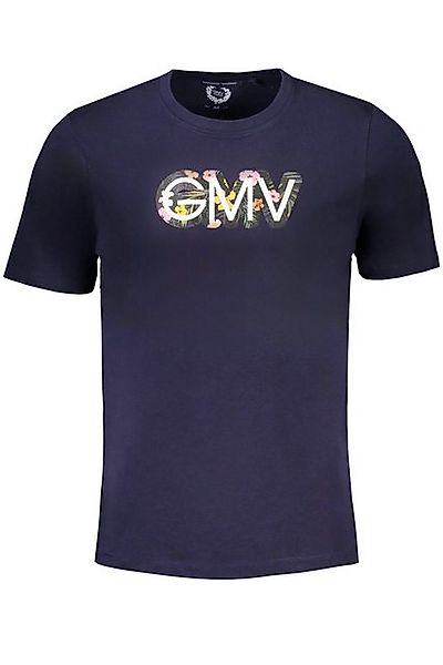 GIAN MARCO VENTURI T-Shirt Herren Kurzarm T-Shirt Blau mit Druck und günstig online kaufen