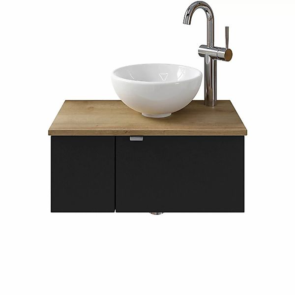 Pelipal Einzelwaschtisch Serie 6915 61 cm Schwarz mit Softclose günstig online kaufen