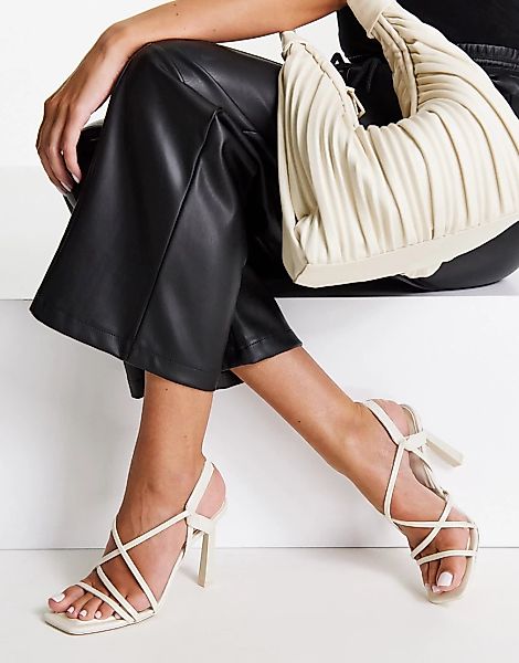 ALDO – Amila – Sandalen in Weiß mit Absatz günstig online kaufen