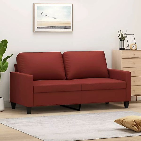 Vidaxl 2-sitzer-sofa Weinrot 140 Cm Kunstleder günstig online kaufen