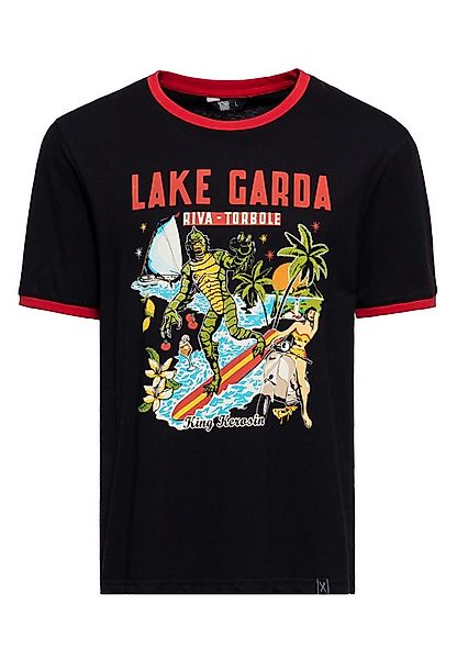 KingKerosin Print-Shirt Lake Garda (1-tlg) mit Artwork-Print günstig online kaufen