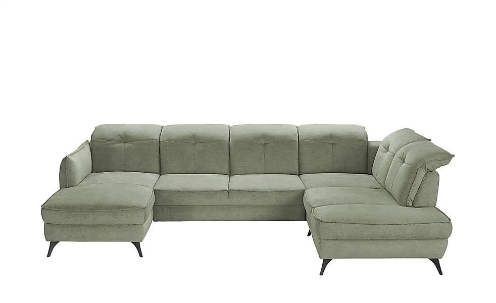 medium Wohnlandschaft inklusive diverser Funktionen Milan ¦ grün ¦ Maße (cm günstig online kaufen