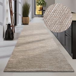 ELLE DECORATION Wollteppich "Pradesh" rechteckig 10 mm Höhe Handgewebt, Wol günstig online kaufen