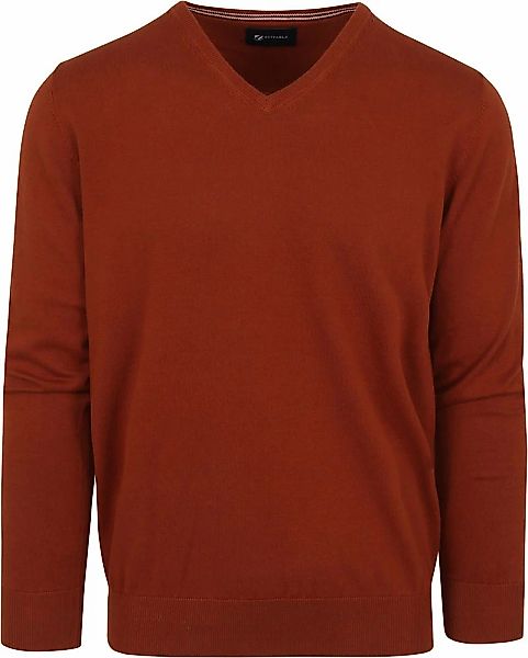 Suitable Pullover Vini V-Ausschnitt Orange - Größe XXL günstig online kaufen