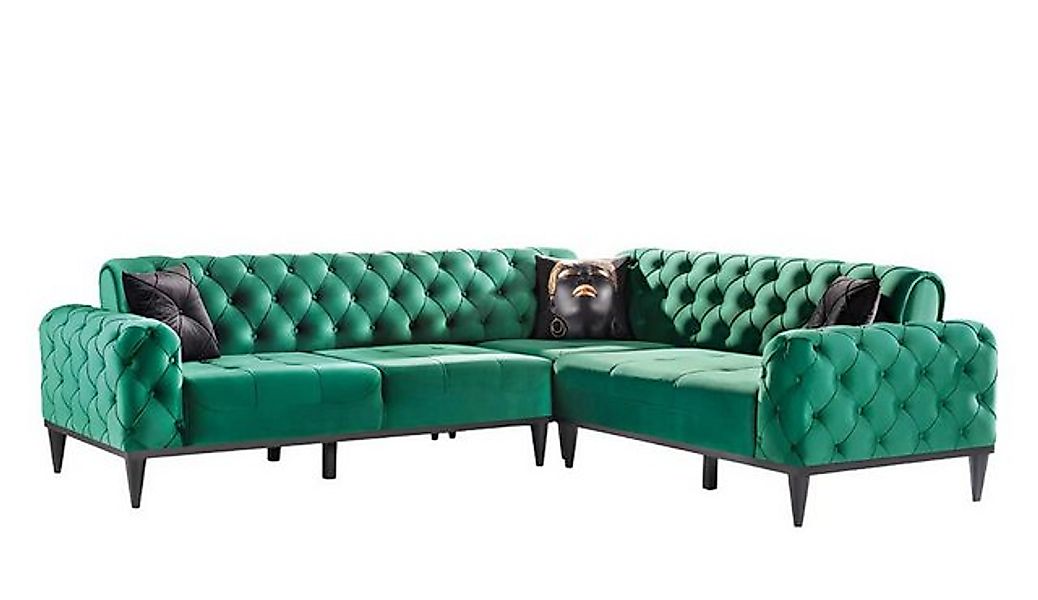 JVmoebel Ecksofa Textil Sofa Ecksofa Sofa Couch Polster Wohnlandschaft Stof günstig online kaufen