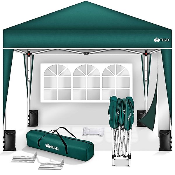 tillvex Faltpavillon tillvex® Pavillon 3x3m Wasserdicht günstig online kaufen