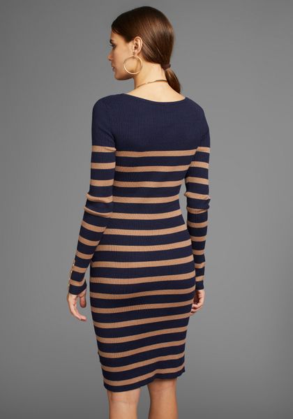 HECHTER PARIS Strickkleid mit Kontraststreifen günstig online kaufen