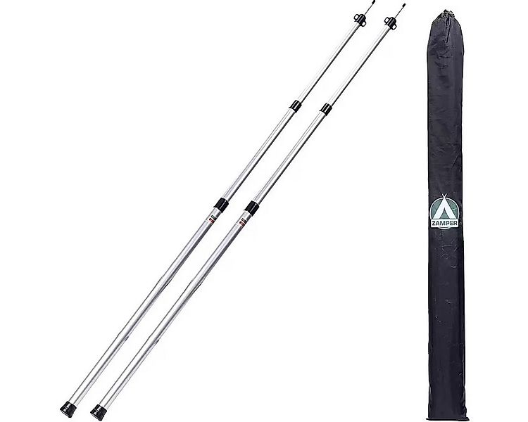 Zamper Zeltstange Multifunktionale Alu Aufstell-Stangen 90-230cm Zeltstange günstig online kaufen