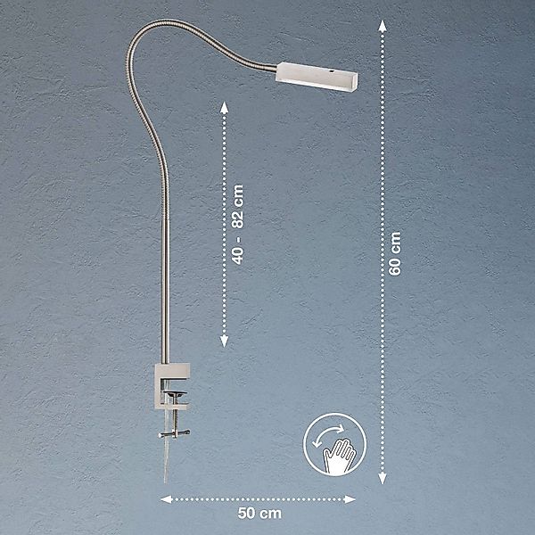 FISCHER & HONSEL LED Klemmleuchte »Raik«, 1 flammig, Leuchtmittel LED-Modul günstig online kaufen